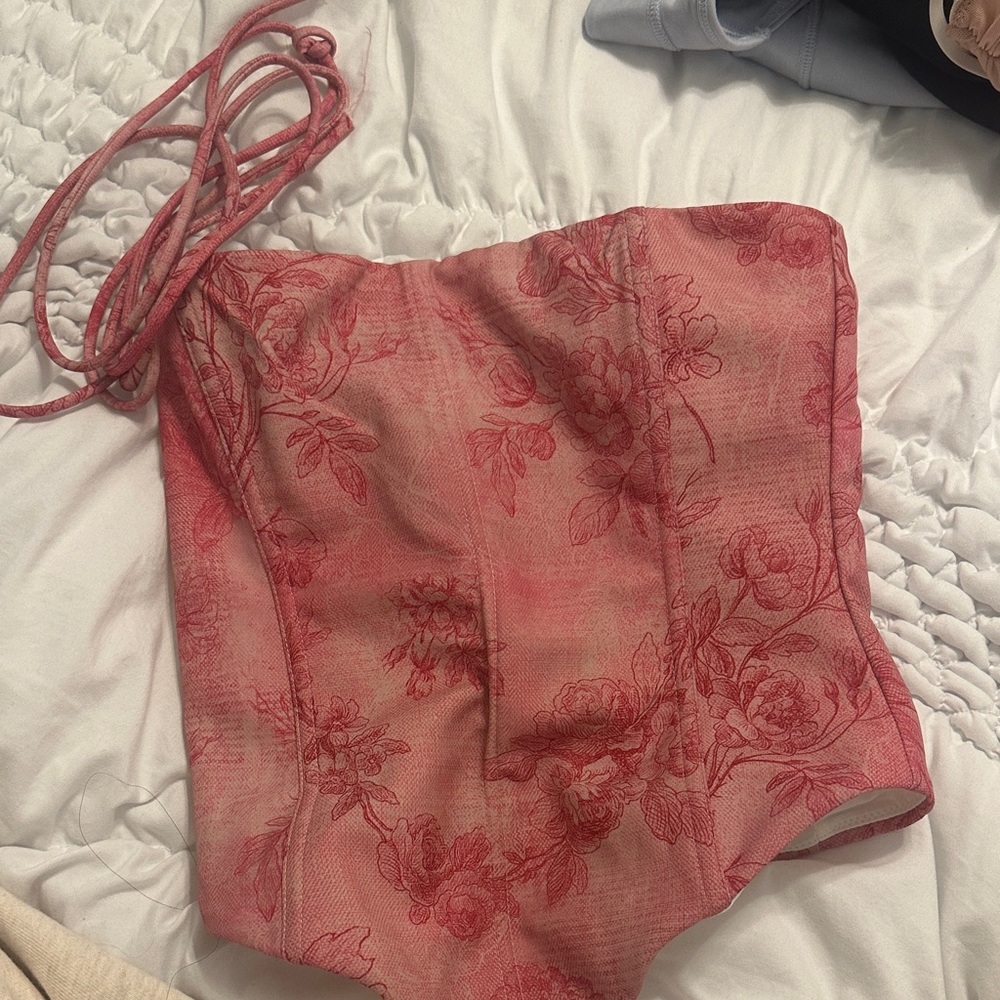 White fox Bustier Fuchsia Orchid